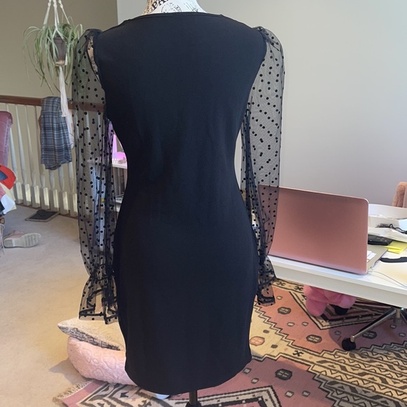 Black Cocktail Dress - Picture 7 of 9